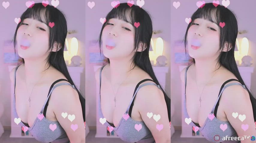 asian korean model gif