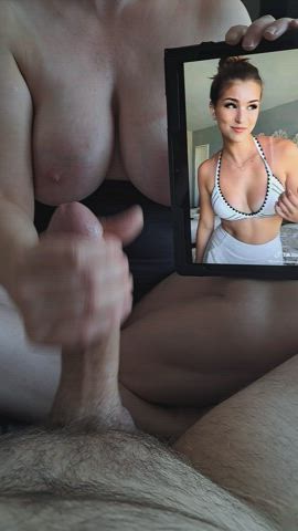 big dick big tits couple tribute gif