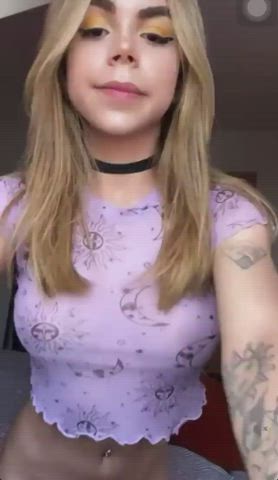 Blonde Tattoo Trans gif