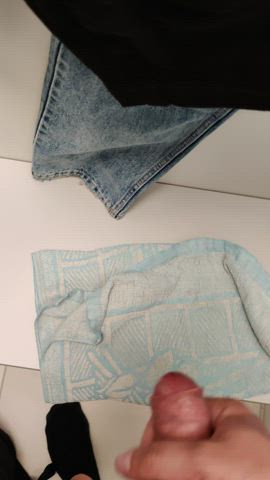 changing room cum male masturbation public gif