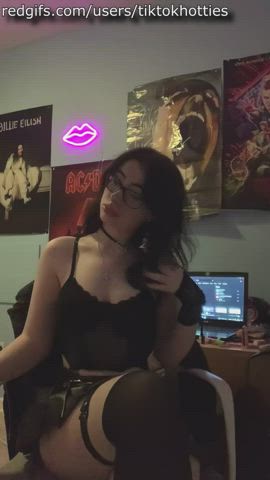 alt bubble butt emo skirt teen thick thighs tiktok gif