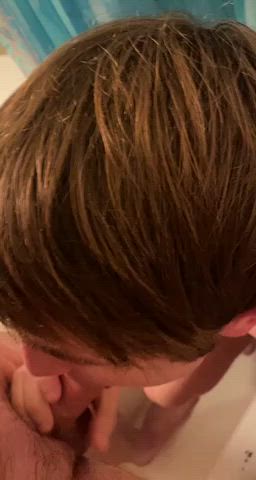Blowjob Daddy Gay Shower Sucking Twink gif