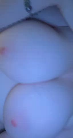 My tits bounce so much when I'm getting fucked... would you like to cum on them?