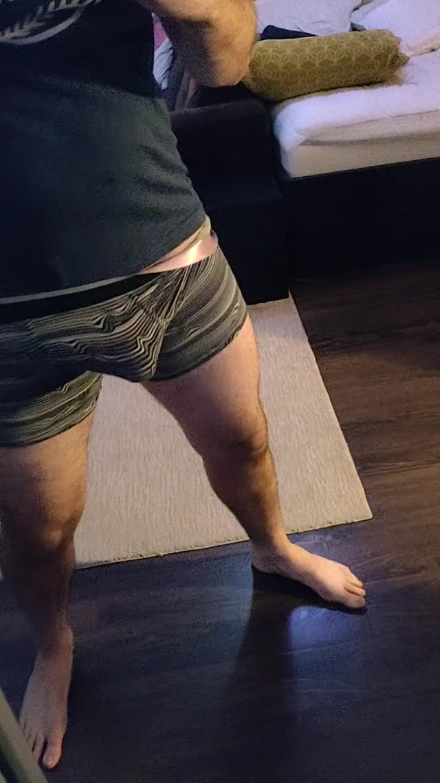 The cockring kept my dick rock hard before the reveal