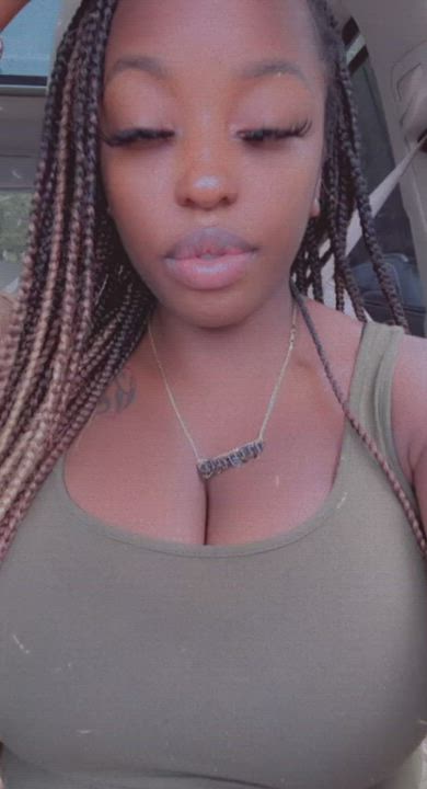 Big Tits Ebony OnlyFans gif