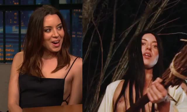 aubrey plaza naked nude gif