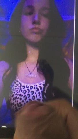 cumming on this slut who has just recently turned 18