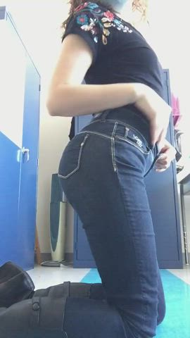 Amateur Ass Asshole Boobs Cute Erect Nipples Homemade Jeans Long Hair NSFW Naked