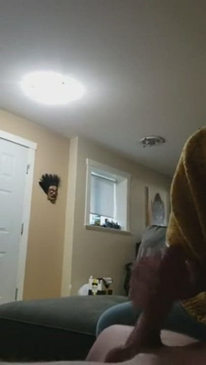 Cumshot Foreskin Handjob gif