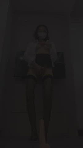 chinese cosplay dancing dildo feet japanese legs pmv split screen porn gif