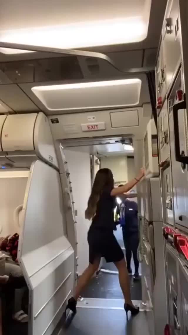 In heels no less