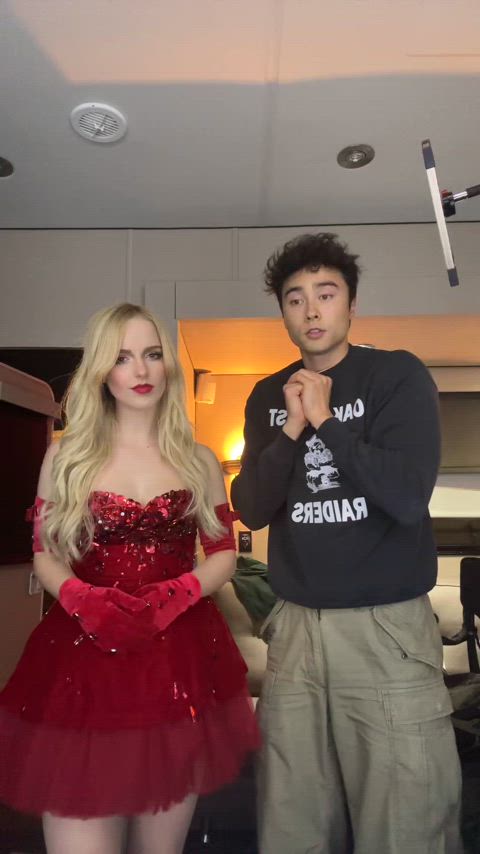blonde celebrity dress gif