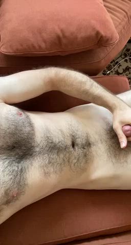 Not much cum, but a lot of hair ;)
