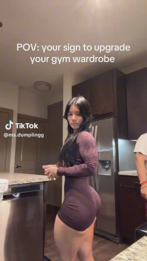 asian ass big ass fit fitness thick-booty gif