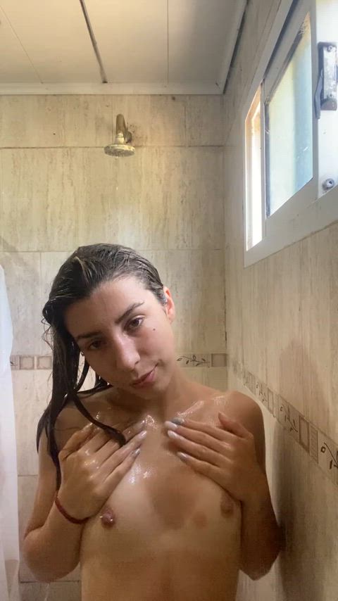 amateur blonde boobs cute homemade natural tits onlyfans solo teen tits gif
