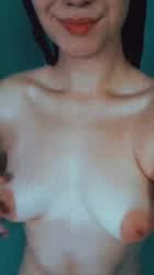 Boobs Choking Cute gif