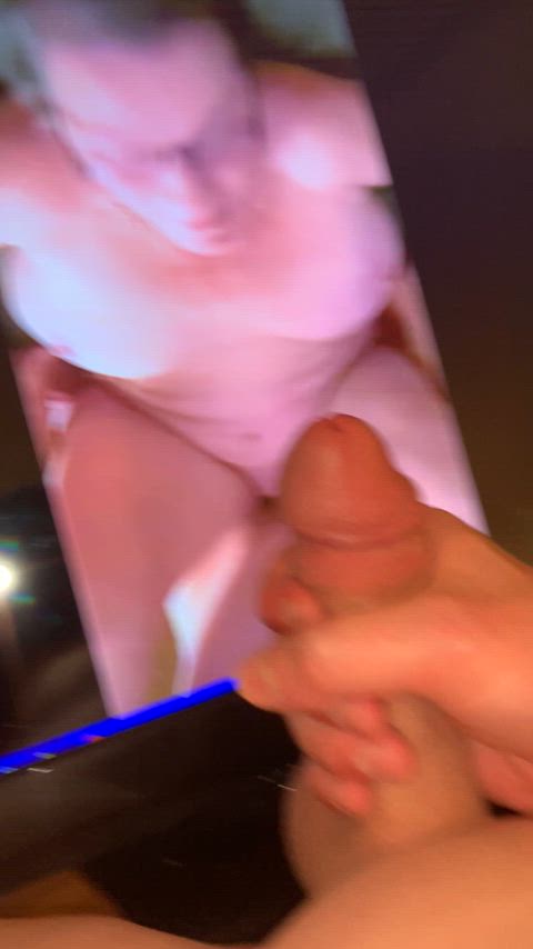 Hot request to shoot my load on this sexy granny getting fucked!