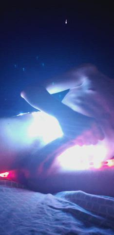 My Bondage lights and my big dick hehe