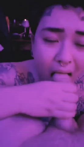 amateur asian blowjob cum cumshot deepthroat handjob pov trans gif
