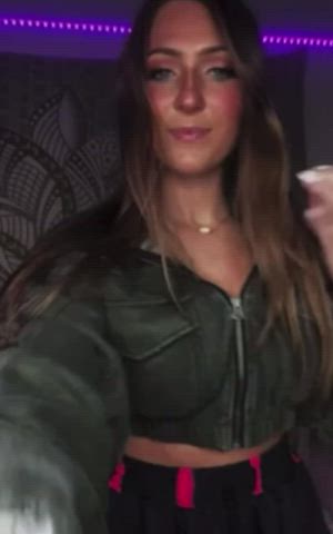 Showing off what daddy bought her