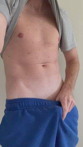 (42) Would be better if you pulled them down while on your knees.