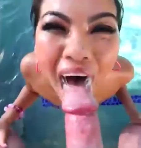 asian cindy starfall cumshot facial pov pool gif