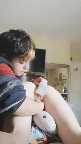 first time spanking my boyfriend, think he loved it a little too much