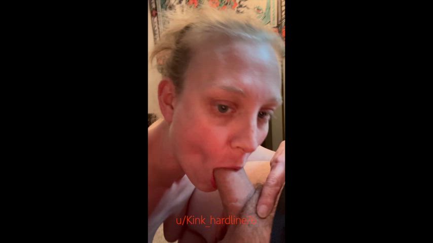 amateur blowjob homemade hotwife milf nsfw onlyfans selfie gif