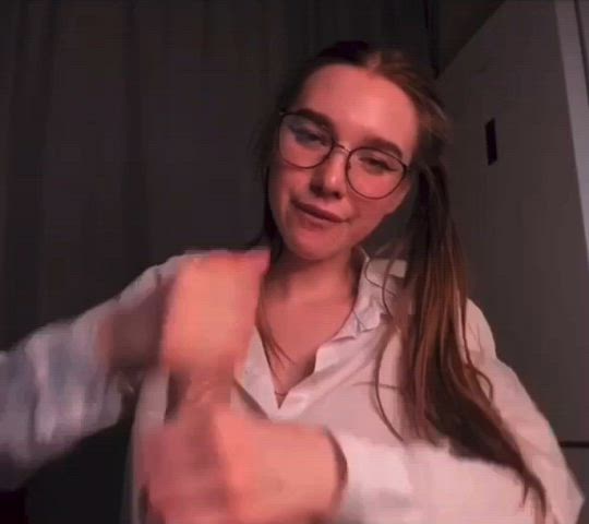 babe homemade huge tits solo gif
