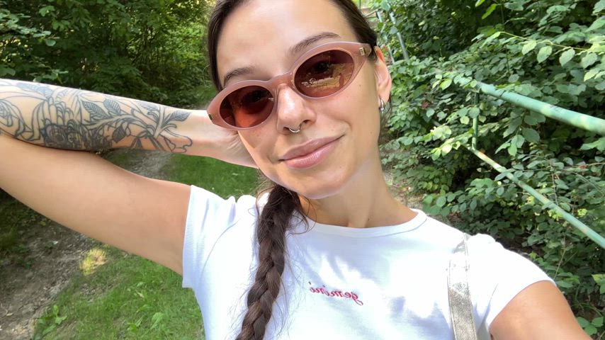 amateur exhibitionism exhibitionist flashing onlyfans outdoor public teen tits titty