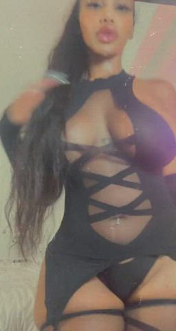 big ass big tits latina twerking gif