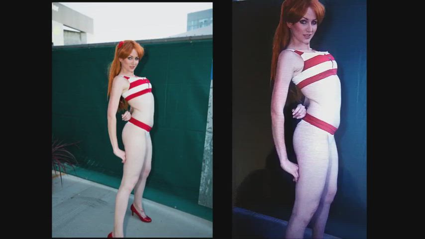 cosplay cum cumshot jerk off masturbating solo swimsuit tribute gif