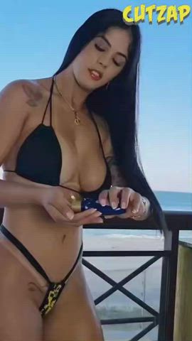ass bikini milf mature oil oiled shower teen gif