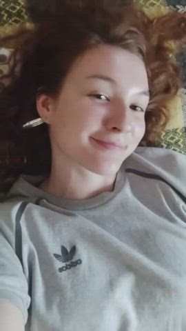 redhead tits titty drop gif