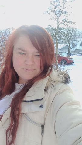 Just a peekaboo in the snow