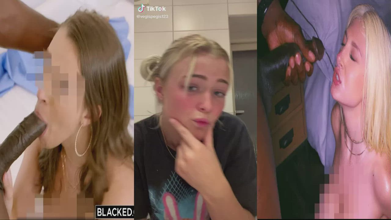 Anal BBC Blowjob Compilation Interracial gif