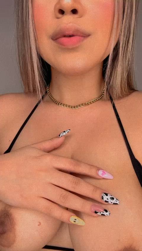 big tits blonde boobs cum in mouth latina natural tits smile spit tongue tongue fetish