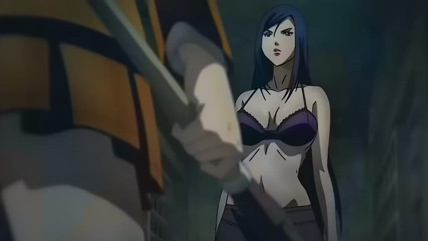 anime big tits bra hentai lingerie rule34 undressing gif