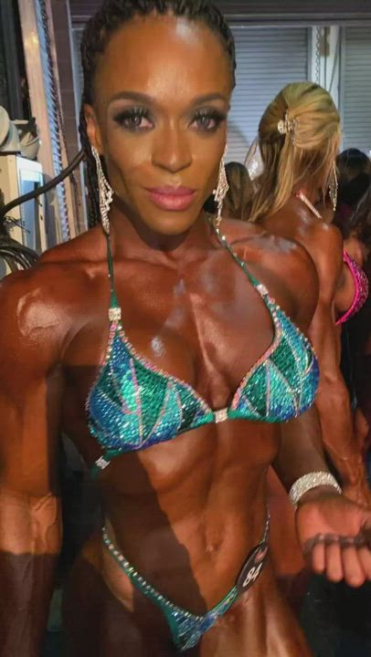 Bodybuilder Fake Boobs Kinky gif
