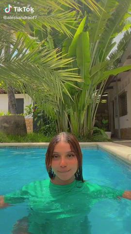 Flashing Pokies Pool TikTok gif