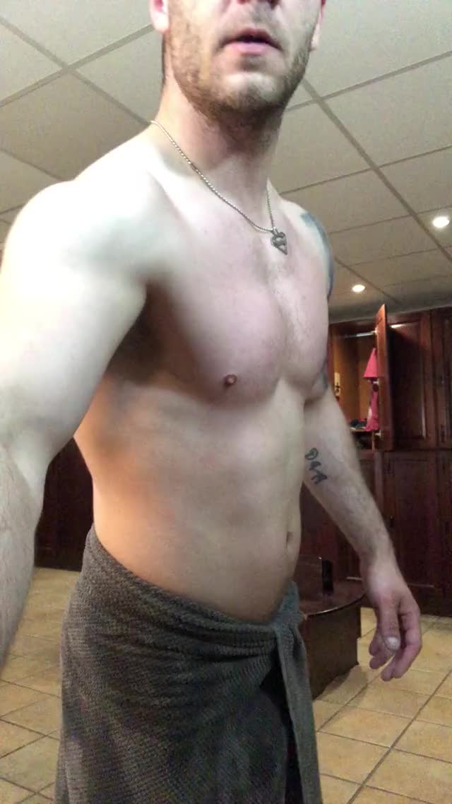 Dropping his towel