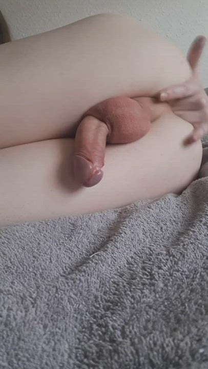 cum cumshot femboy masturbating solo t-girl trans gif