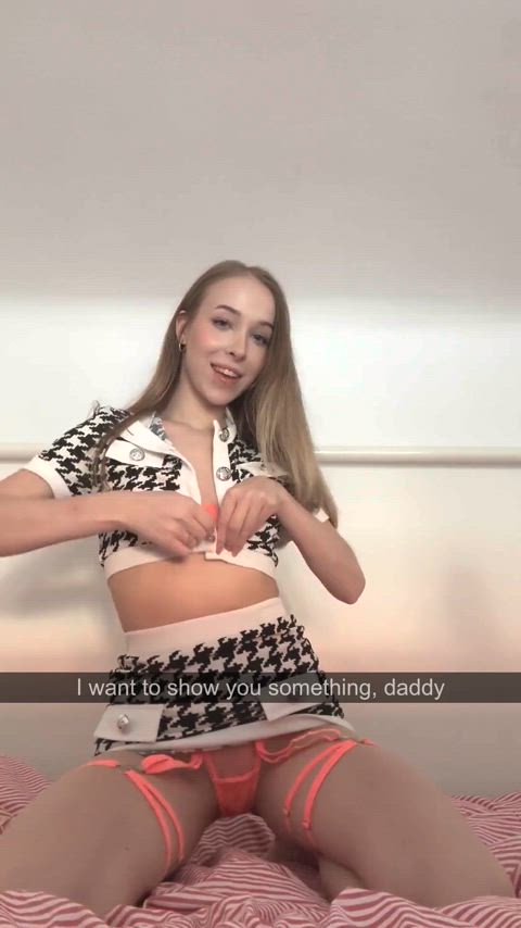 blonde lingerie step-daughter gif