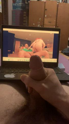 My cum tribute to Lily Lou’s fat ass