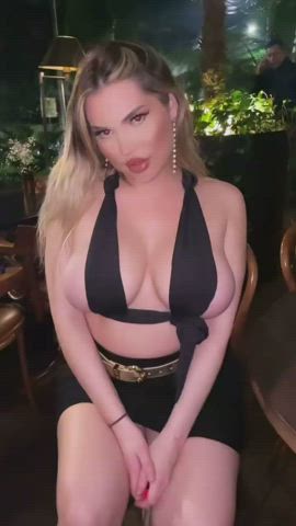 blonde stripper tits gif