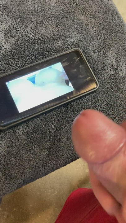 Cumshot Jerk Off Tribute gif