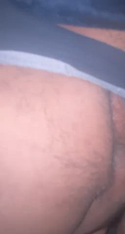 ass spread asshole hairy gif
