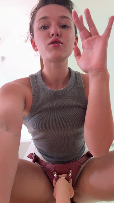 femdom strap on strapped gif