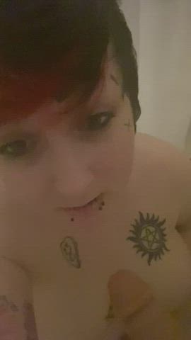 blowjob goth handjob manyvids onlyfans pierced gif
