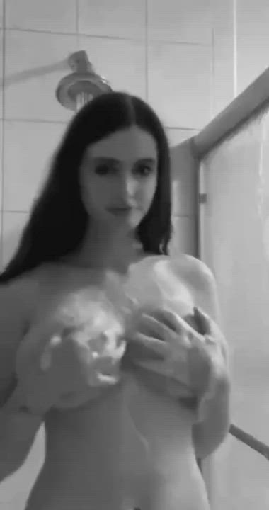 A little massage after showering